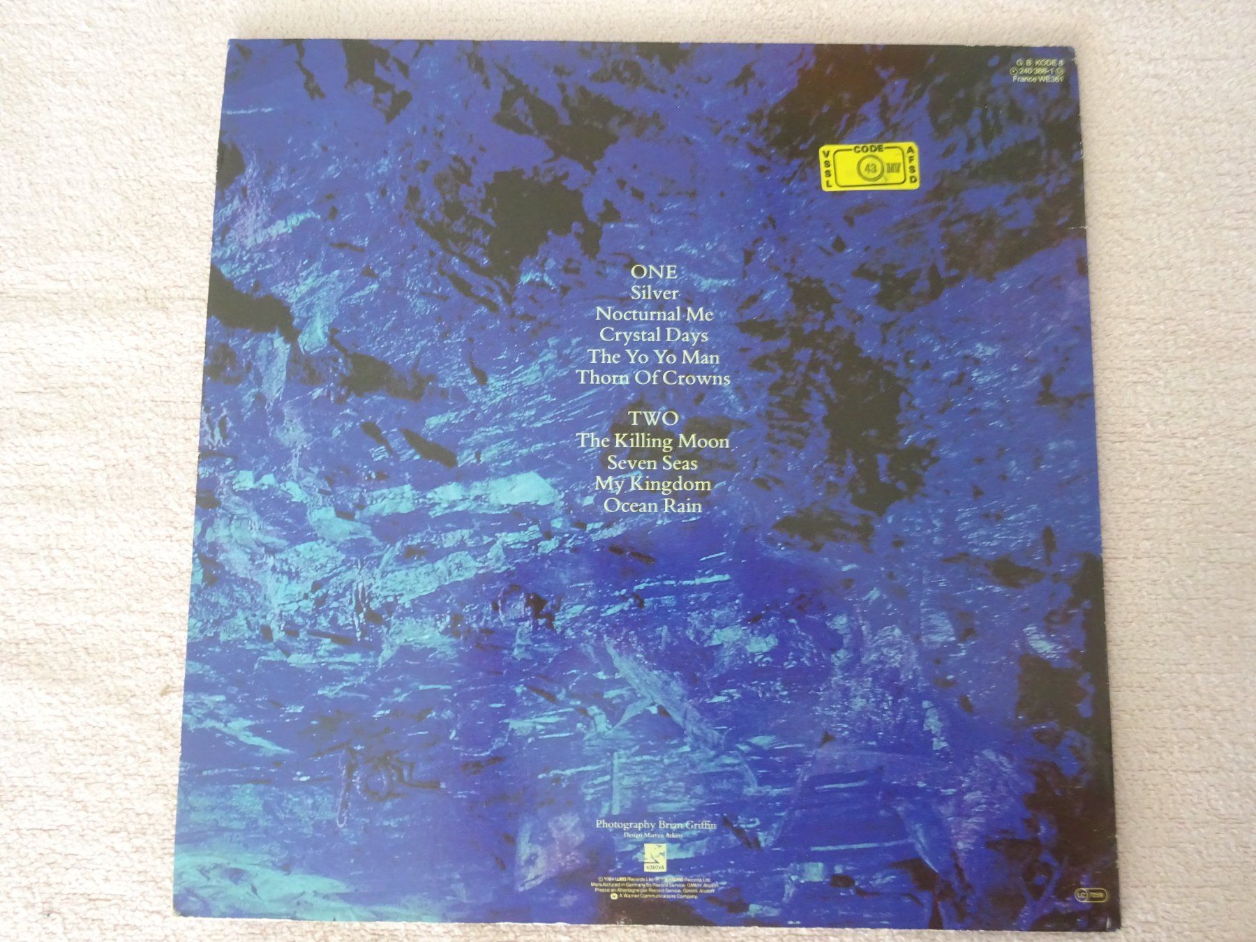 Dischi in vinile: ECHO and THE BUNNYMEN ** OCEAN RAIN ** POST PUNK – Usato da Luzern venduto da xrayspex99 2