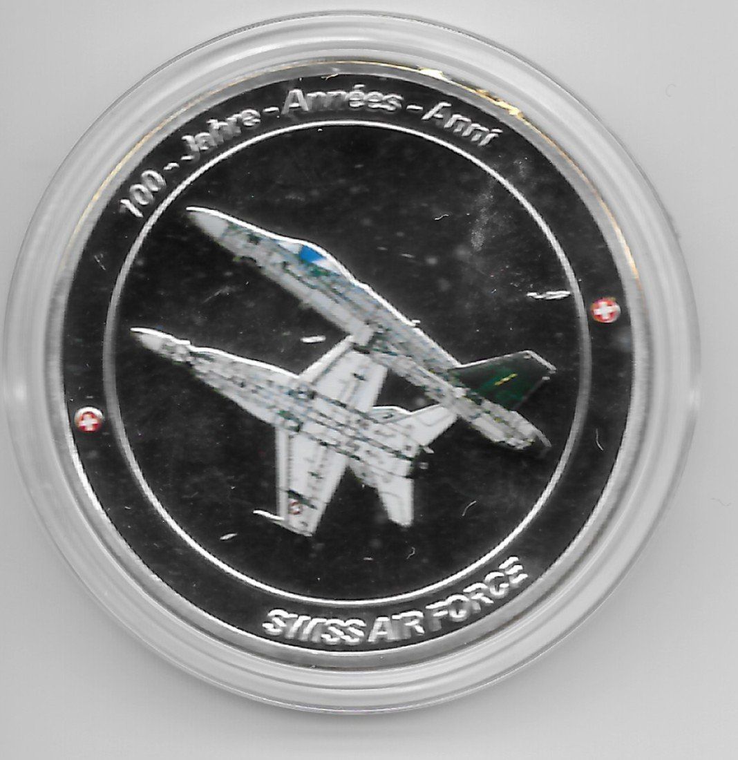 Medaillen: SCHWEIZER LUFTWAFFE MEDAILLE – Neu (gemäss Beschreibung) aus Reinach BL von Katzenmorli