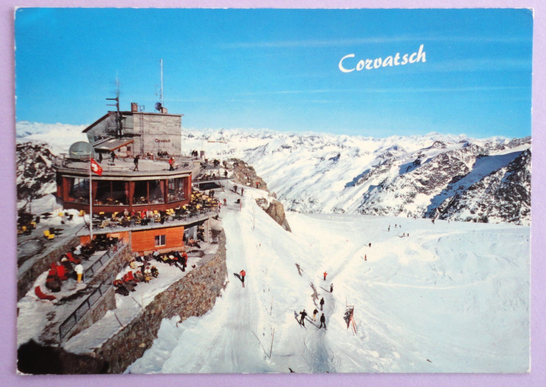 Cartoline postali: Rest. Corvatsch, Bergstation 3303 m – Usato da Fétigny venduto da Billy2miny