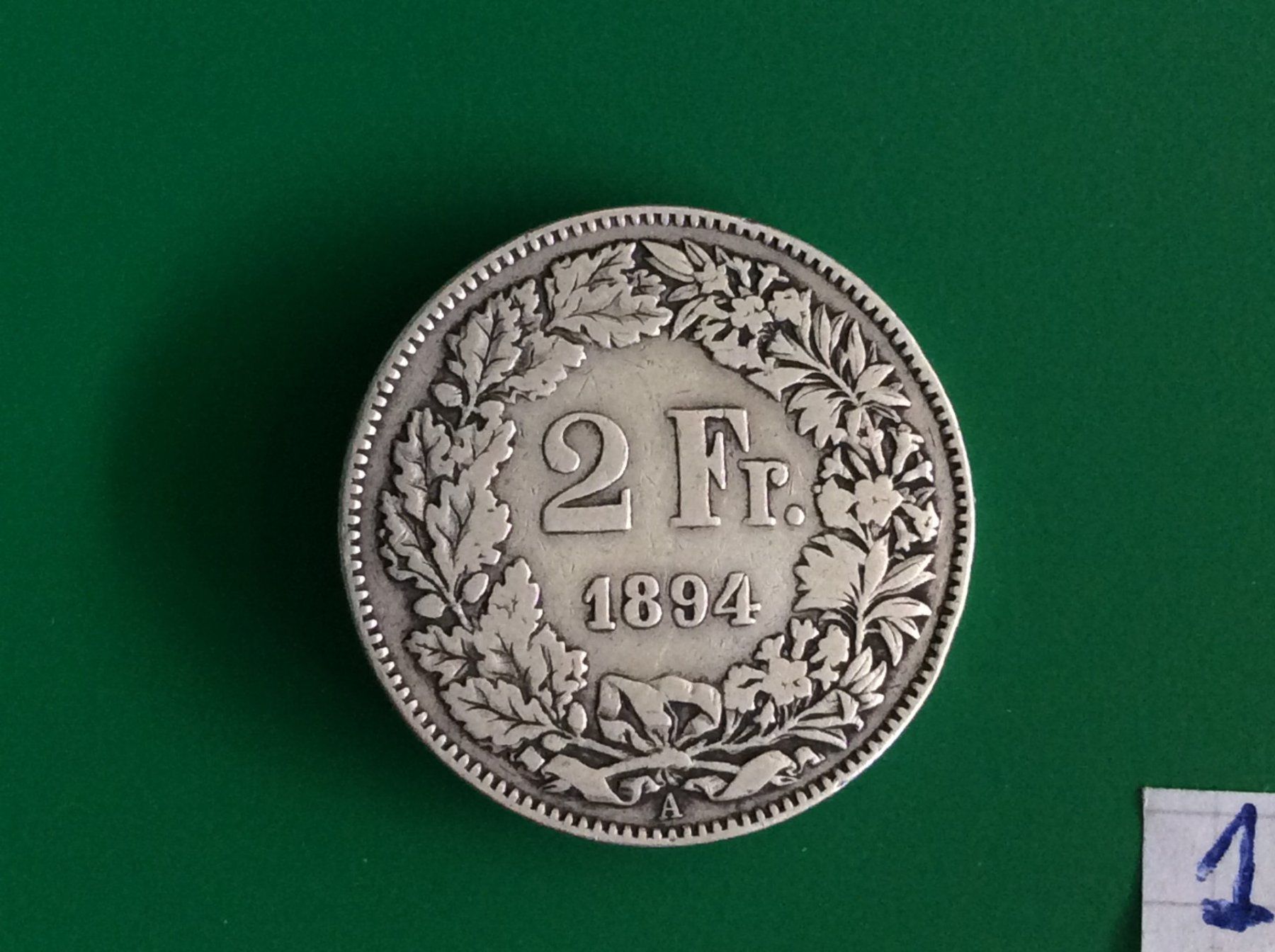 Tutti le monete: 2 francs  1894  Belle – Usato da Genève venduto da pie_fh2d