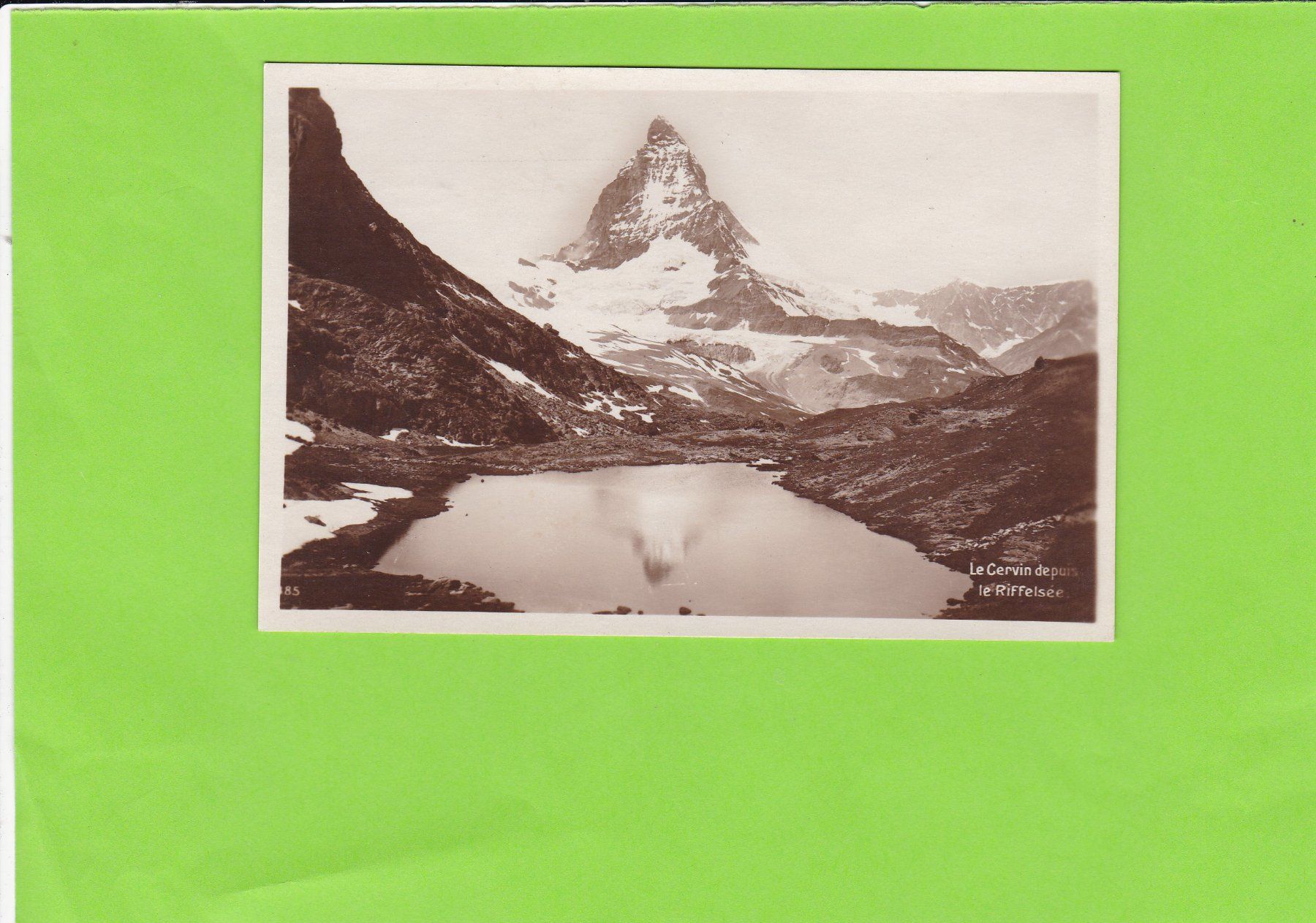 Ansichtskarten: Zermatt-Riffelsee – Gebraucht aus St. Peterzell von neckertal