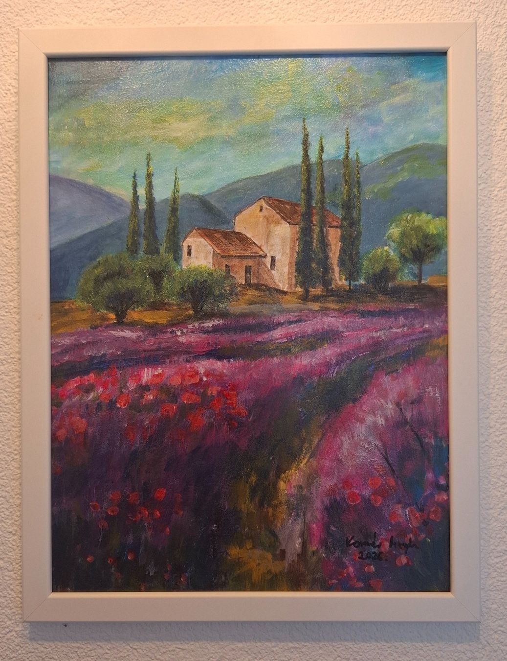 Dipinti: Acryl Bild mit rahmen 43x33cm – Nuovo (secondo la descrizione) da Pfäffikon SZ venduto da Szabi1981