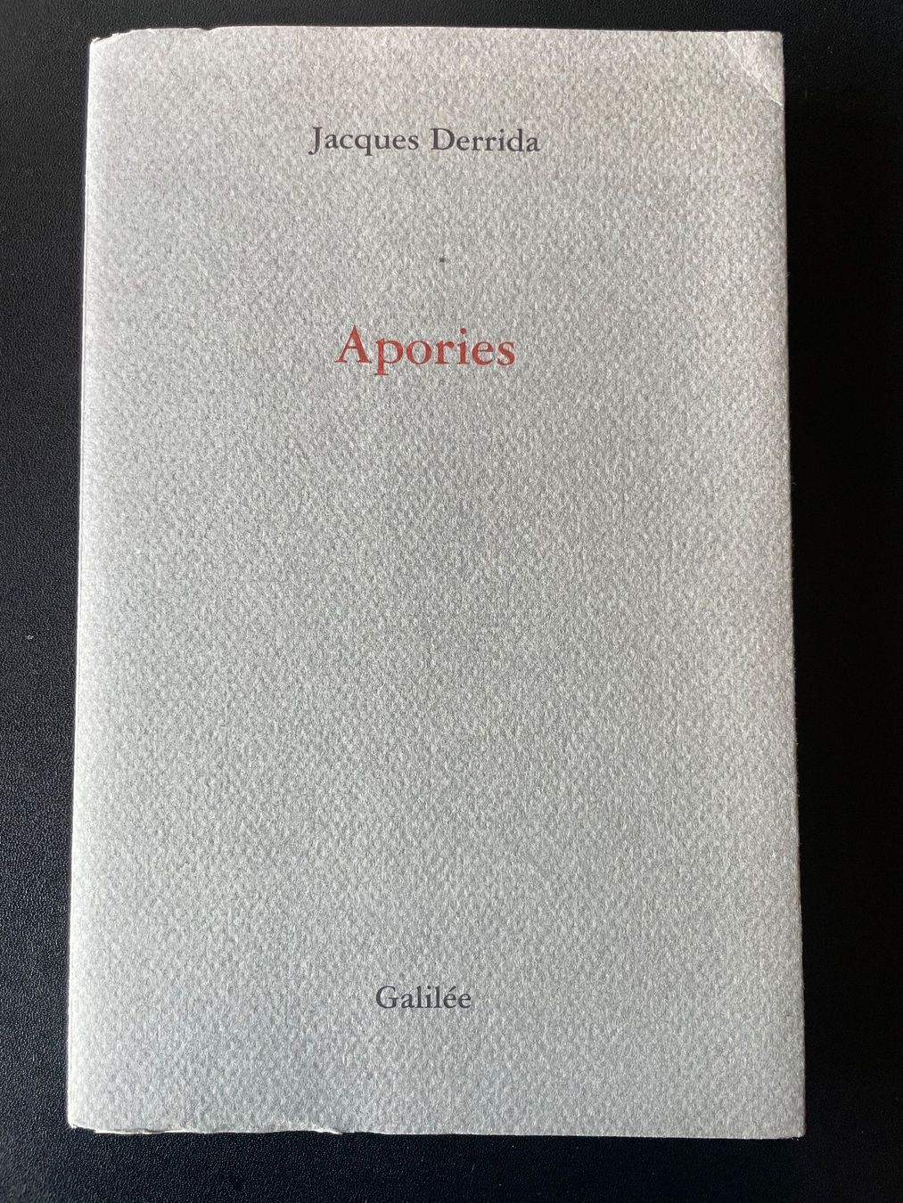 Libri: Apories – Nuovo (secondo la descrizione) da Zürich venduto da bri_pt8h