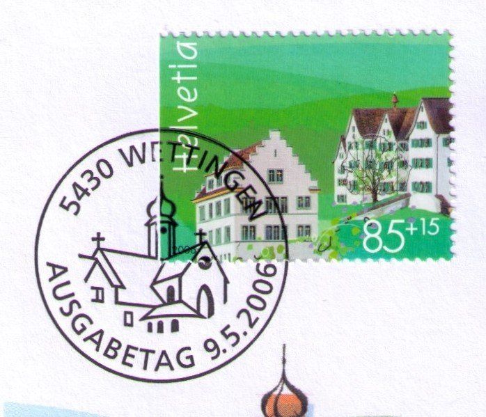 Tutti i francobolli: 2006_W90-92_NABA Baden_FDC EINZELMARKEN_Kleinformat C6 ! – Usato da Marthalen venduto da Ch_quality 2