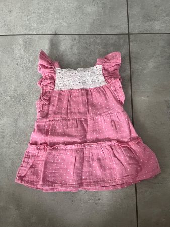 Name it, Baby Sommerkleid, pink, weiss, Gr. 56, w. Neu