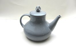 Teekanne Rörstrand Keramik, Serie Rosmarin, graublau