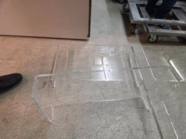 Tisch Ablagemöbel Plexiglas Acryl Ikea Torpa Monitorerhöhung