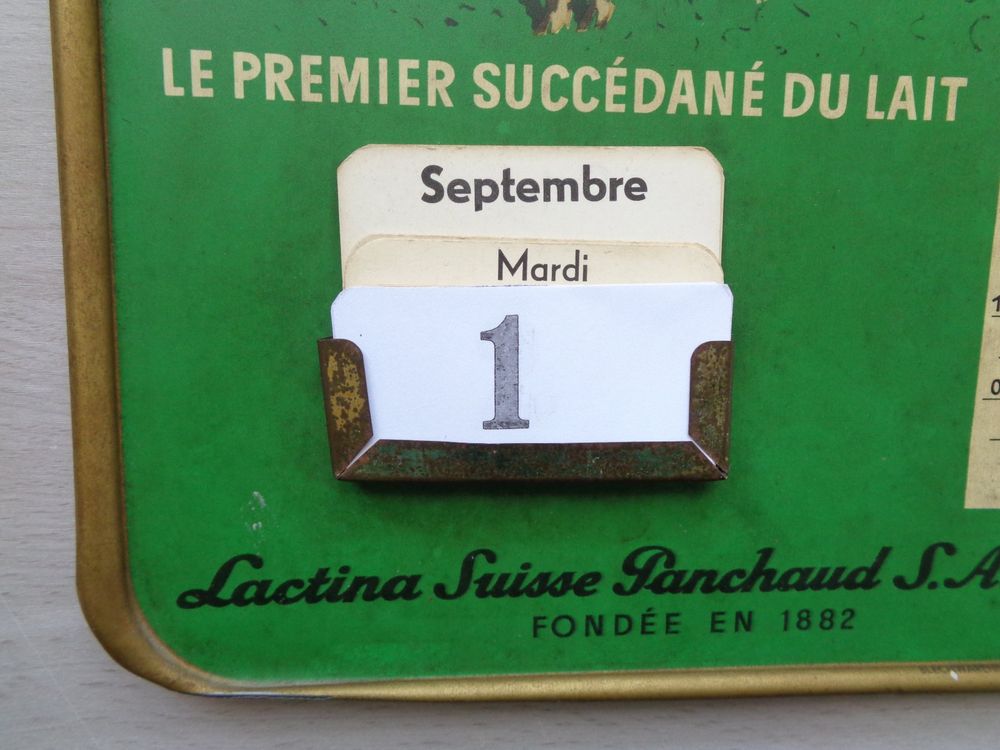 ANTIK LACTINA KALENDER SELTEN RARITÄT EWIGER KALENDER  Kaufen auf Ricardo