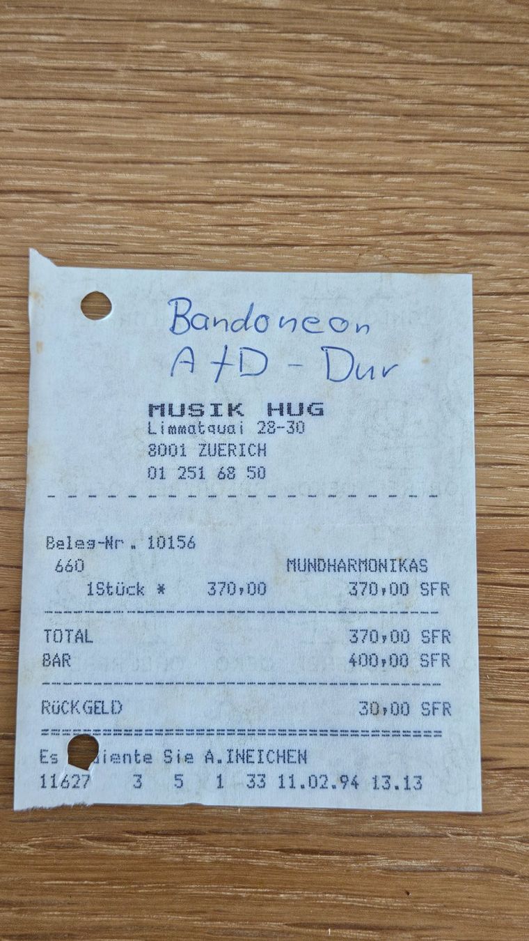 Strumenti musicali: Klingentaler Bandoneon A/D-Dur – Nuovo (secondo la descrizione) da Niederhasli venduto da GipfelimWinde 2