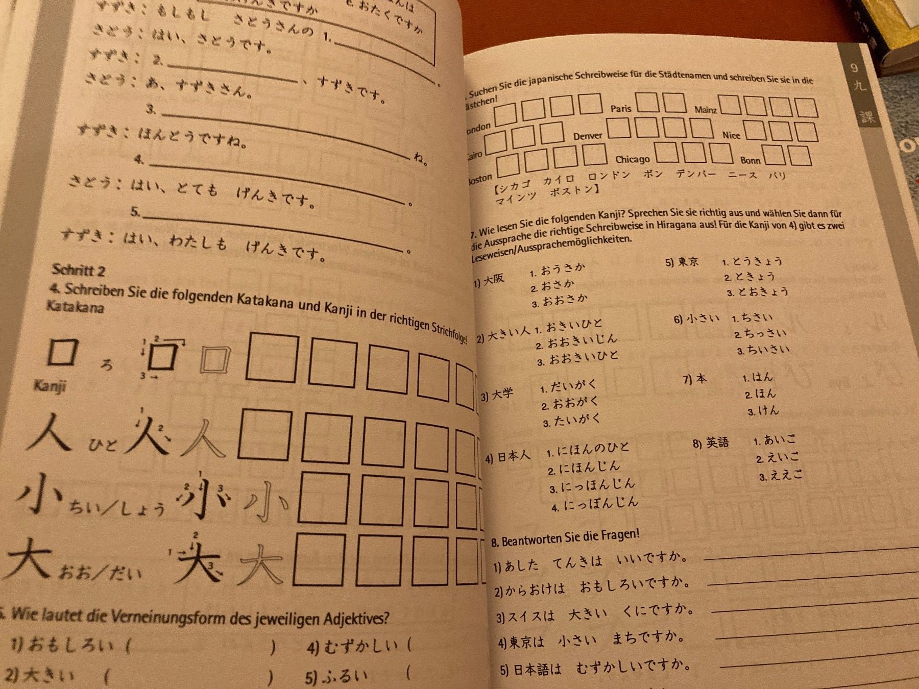Libri: JAPANISCH, BITTE! 1 Nihongo de dooso! Arbeitsbuch – Nuovo (secondo la descrizione) da Zürich venduto da Mameloschn 1