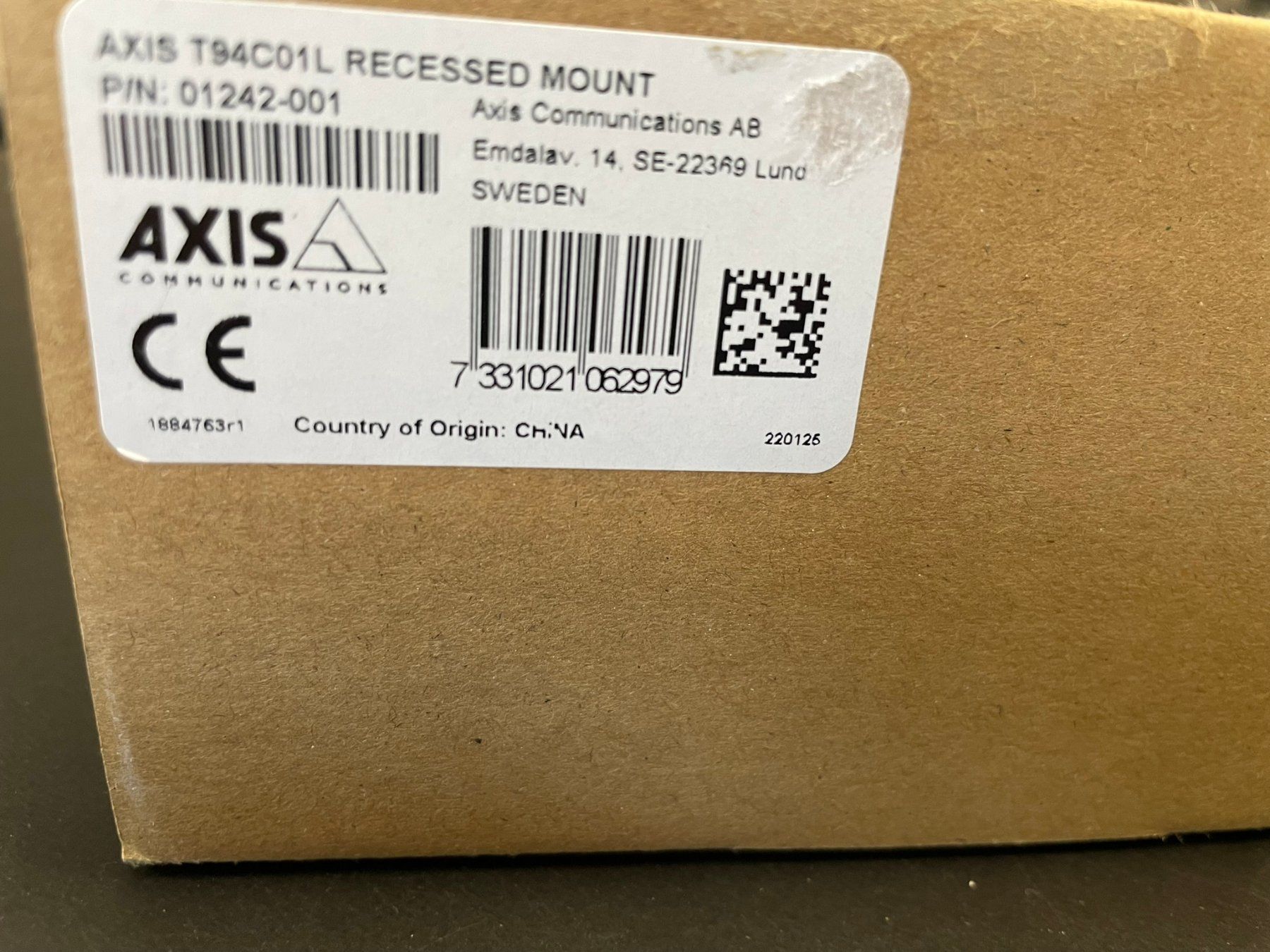 Axis Webcams: Axis T94C01L Einbauhalterung – Neu und originalverpackt aus Beringen von ebli37 1
