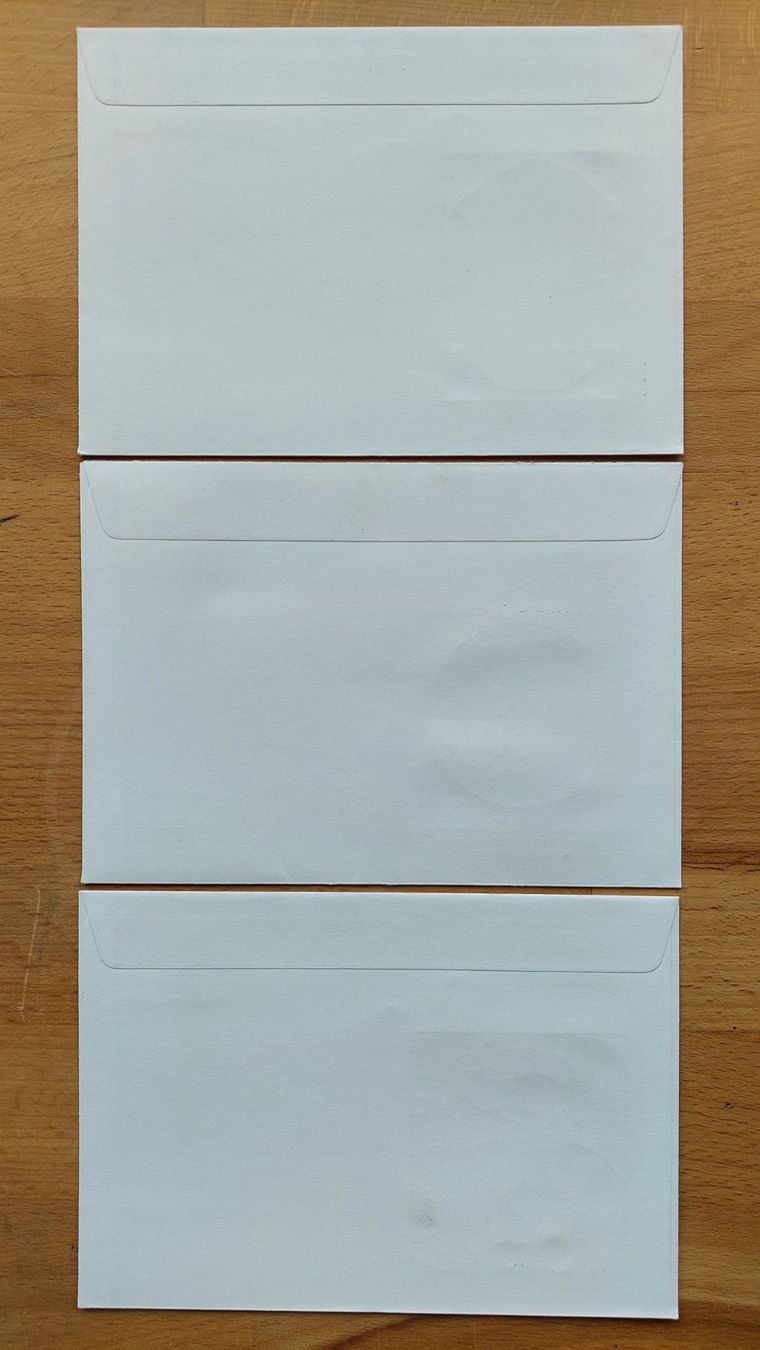 Alle Briefmarken: 3 Briefe FDC Dauermarken 24.8.1978 Papieränderung – Gebraucht aus Obfelden von Foto_Bild_Kunst_Buch 1