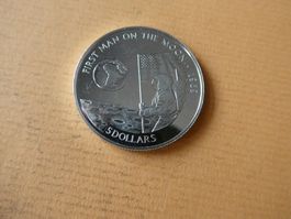 Cook Islands 1991, 5 Dollars, Sondermünze - Silber