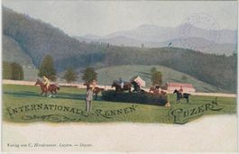 LU 34 Litho Internationales Pferde-Rennen Luzern