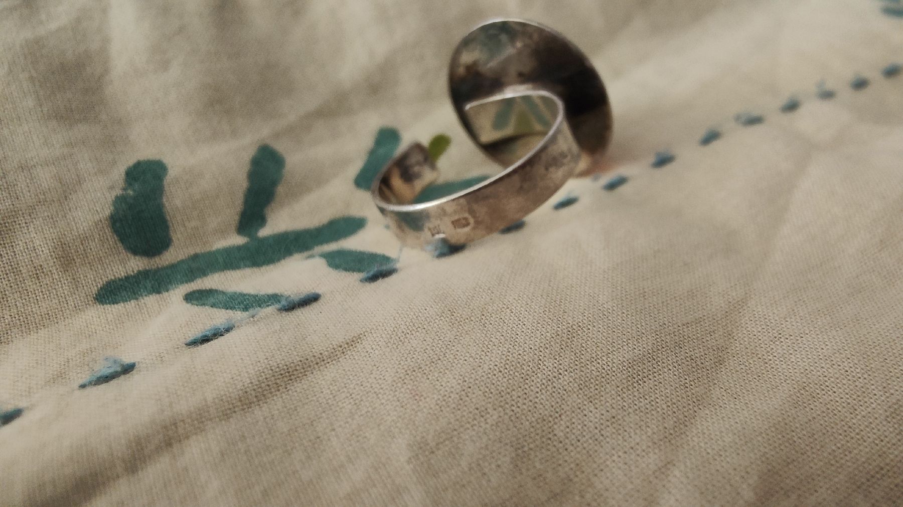 Bagues: Ring Silber Baltic Bernstein verstellbar  – D'occasion à Hinwil par her_2t5p 2