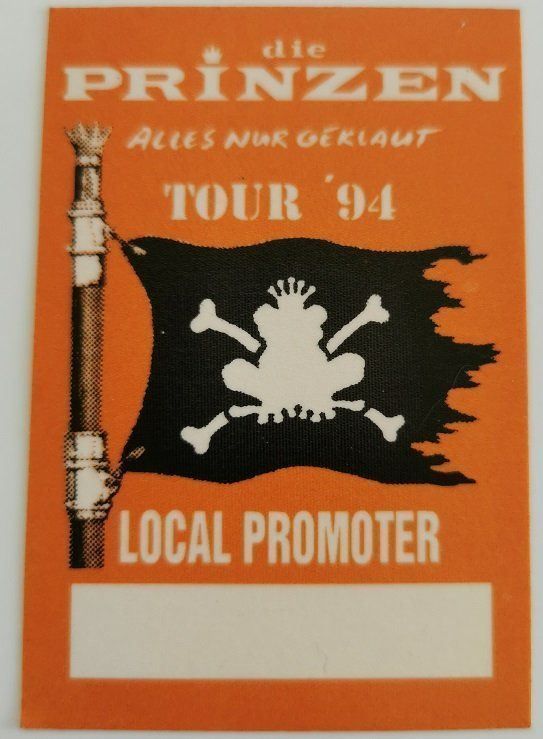 Aufkleber: DIE PRINZEN - Tour '94 Backstagepass – Neu (gemäss Beschreibung) aus Wilen b. Wollerau von morethanmusic