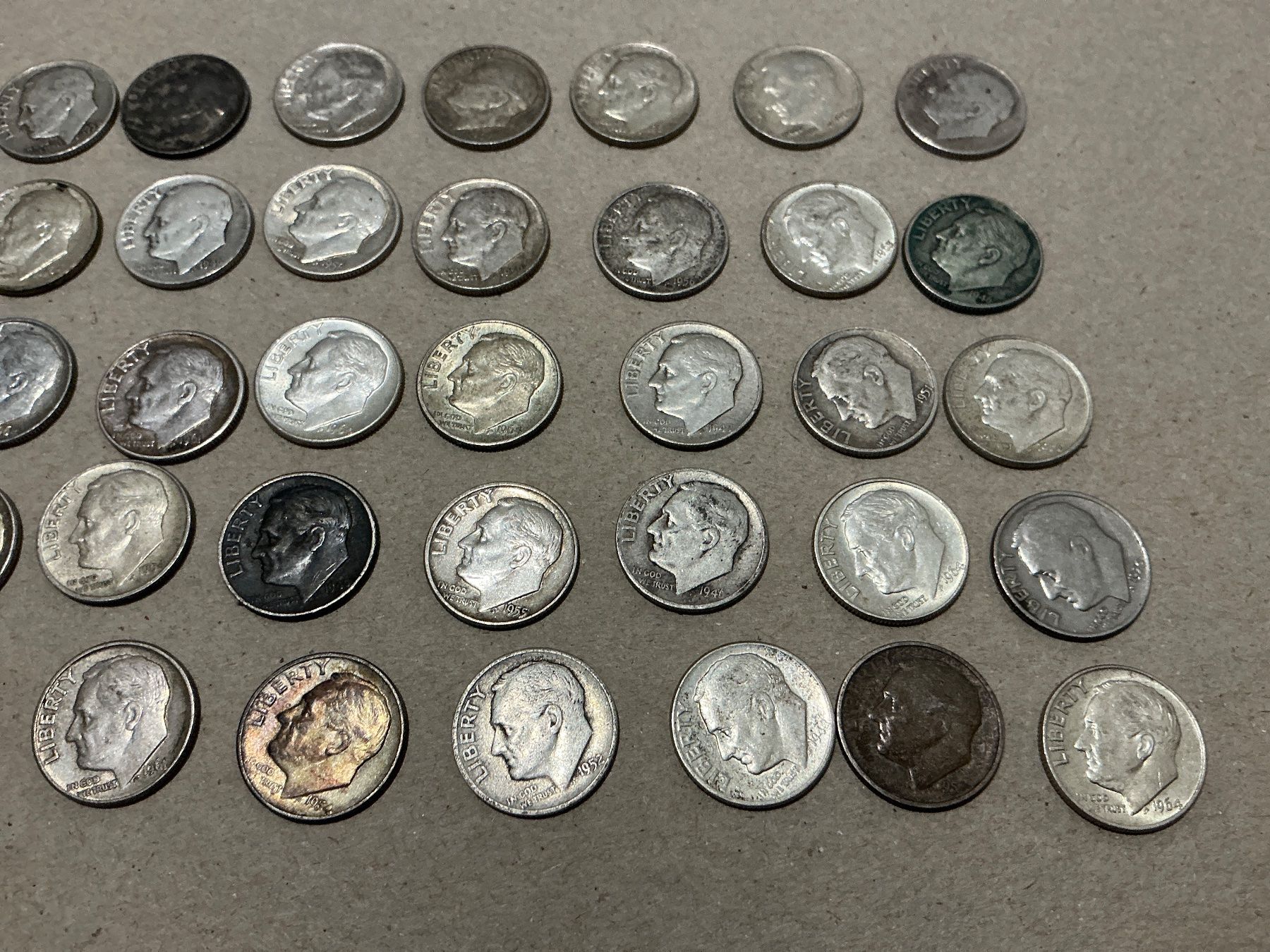 Tutti le monete: 46 x Dimes USA Silber – Usato da Oberurnen venduto da Numi2000 1