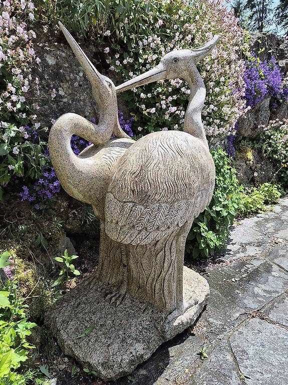 Skulpturen & Statuen: Steinskulptur Reiher Gartenskulptur – Gebraucht aus Uetliburg SG von Stein414 1