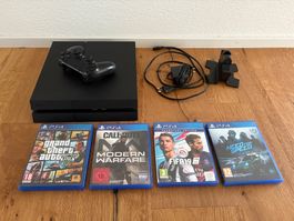 Sony PS4 inkl. 4 Games, Controller und Ladestation