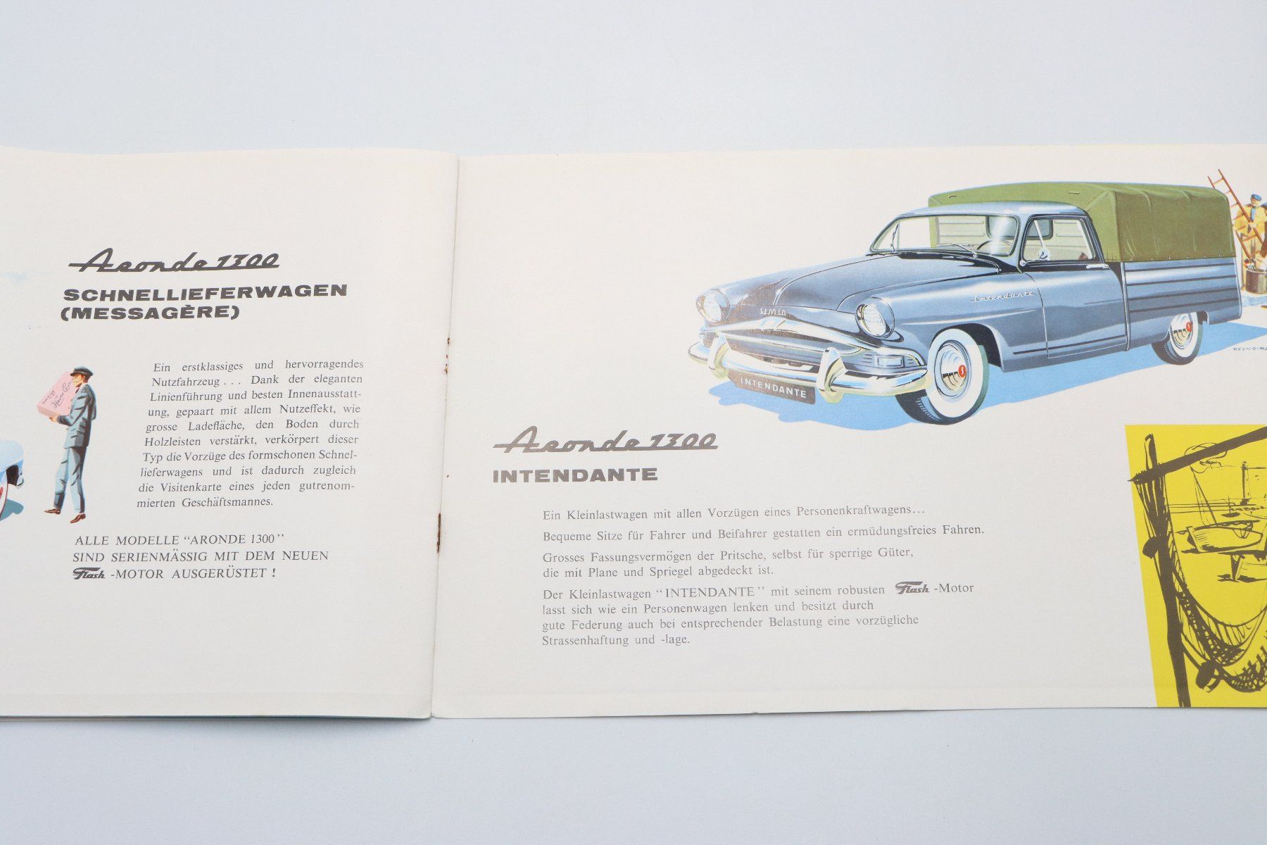 Simca Documents: Simca Aronde 1300 1956 Prospekt – D'occasion à Bühl b.Aarberg par Collectorpassions 8
