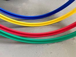 🟢   Gymnastikreifen, 8 Stück Ø 50 cm - NEU