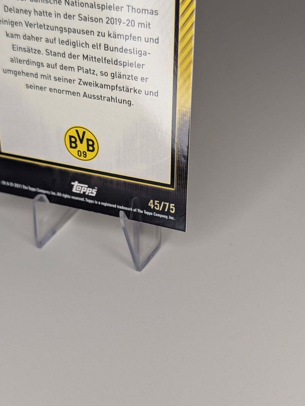 Topps Carte collezionabili: Delaney Topps /75 Borussia Dortmund Topps Team Set – Nuovo (secondo la descrizione) da Hunzenschwil venduto da BRPCards 1