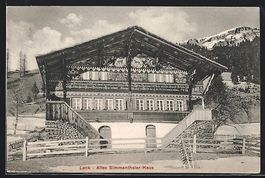 AK Lenk, Altes Simmenthaler-Haus, 1909