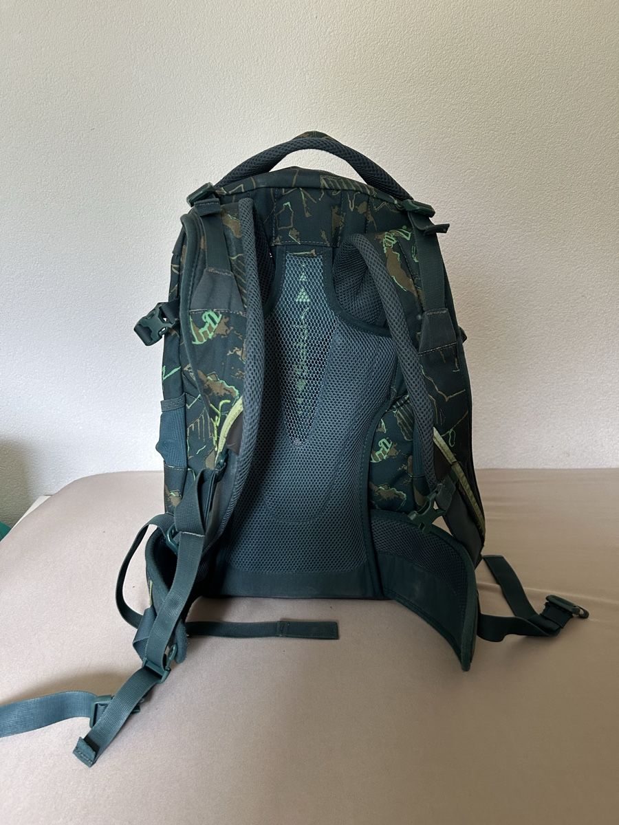 Satch Kindertaschen: Satch Pack grün mit Muster – Gebraucht aus Wiler (Lötschen) von Nad4 2