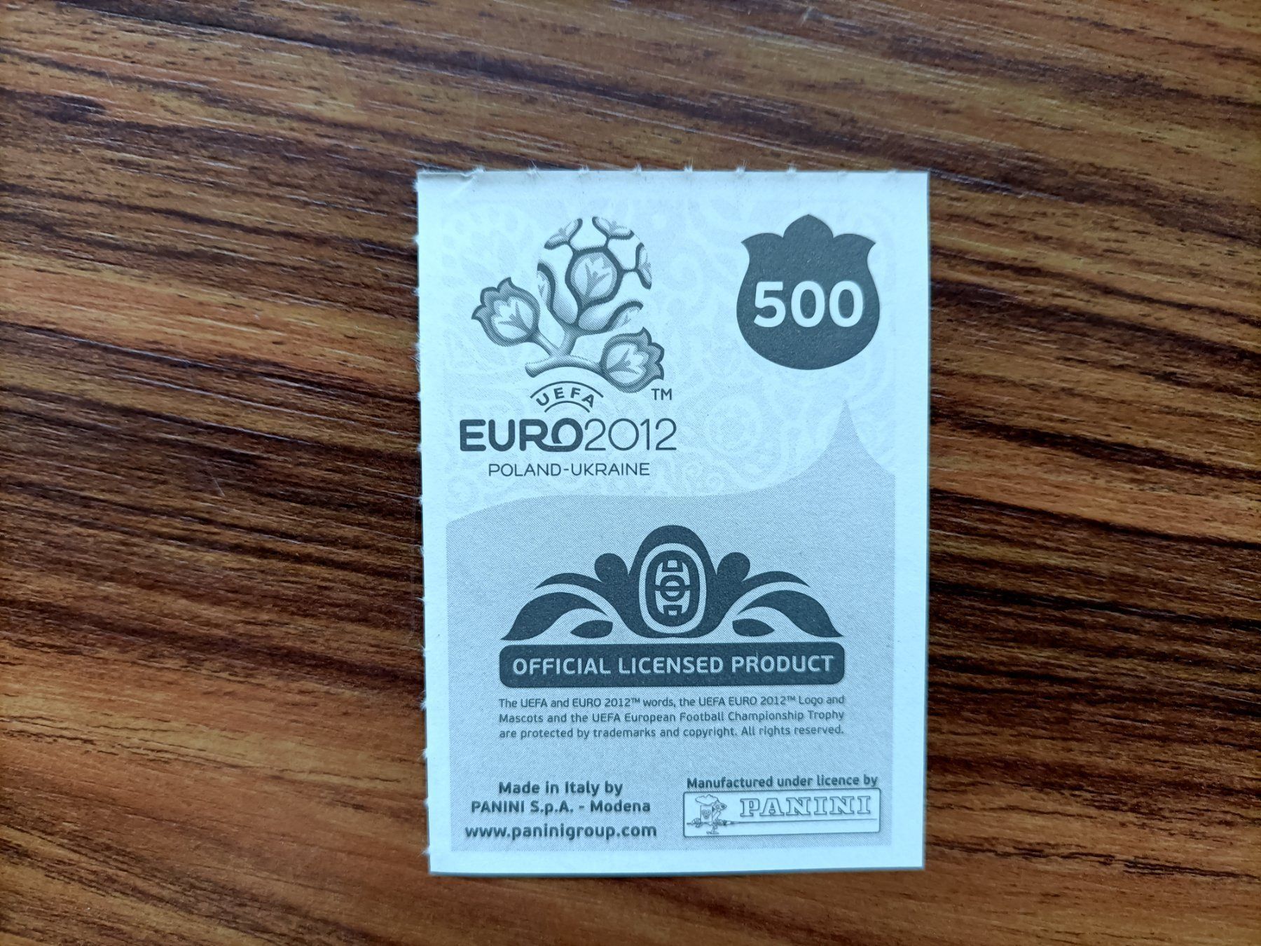Panini Carte collezionabili: EM 2012-Nr. 500 – Nuovo (secondo la descrizione) da Hittnau venduto da stamps_and_coins 1
