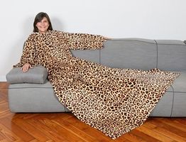 KANGURU - Morbido Plaid con manische e marsupio
