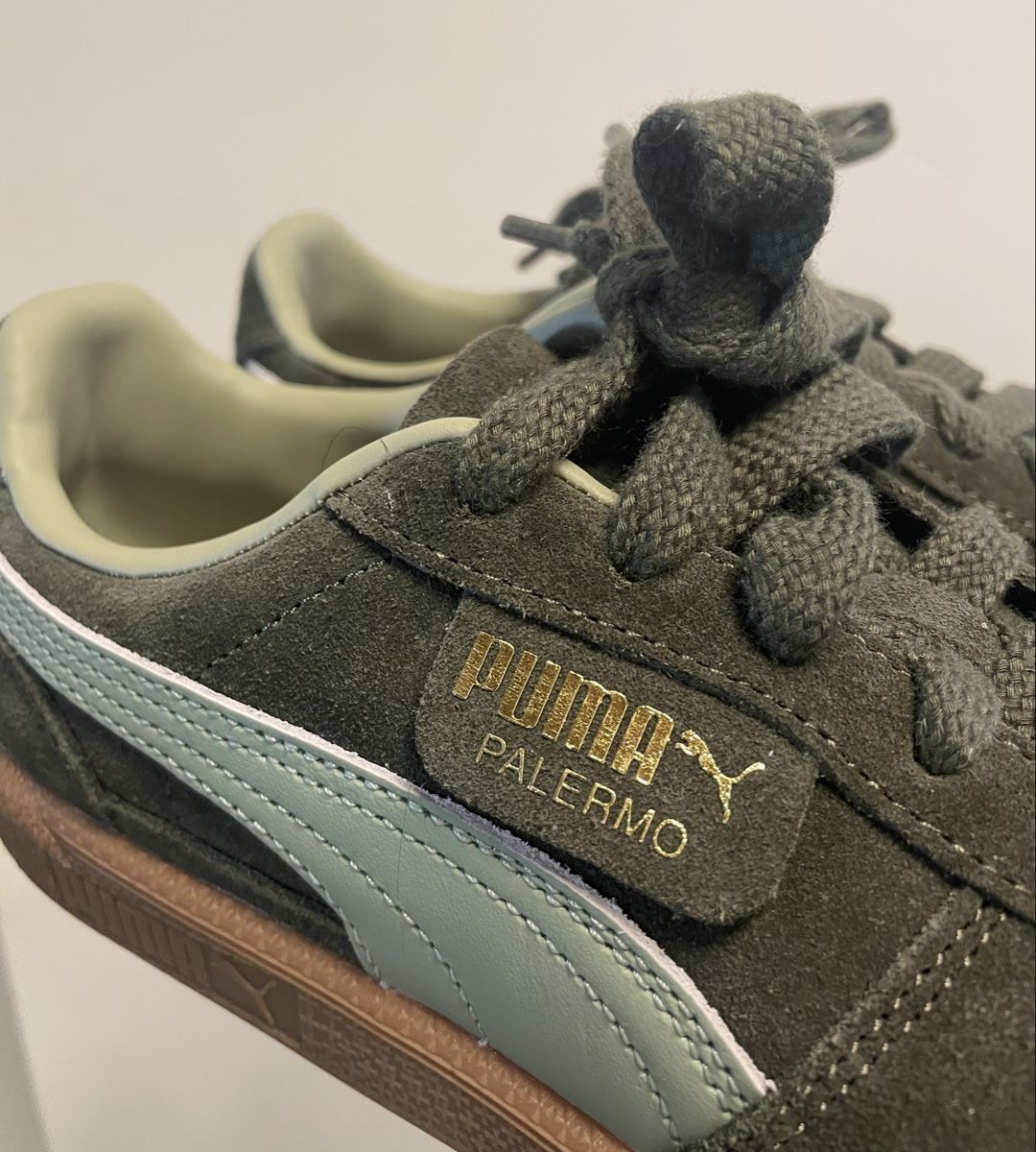 Puma Scarpe da donna: Puma Palermo Sneaker, Khaki, Grösse 36 – Nuovo (secondo la descrizione) da Interlaken venduto da sa.manta 1