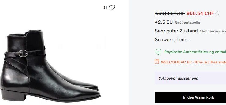 Celine Scarpe da donna: Céline  Stiefeletten / bottines  40,5 – Usato da Collonges venduto da Auganien 1