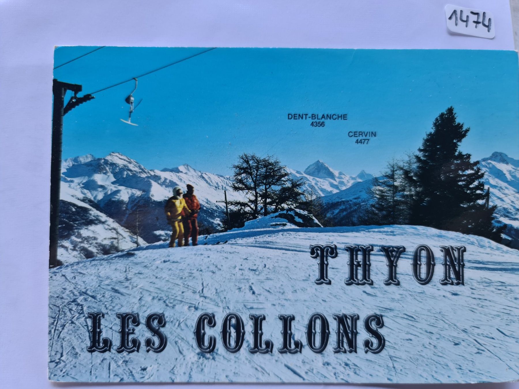 Cartoline postali: Thyon Les Collons - Vintage Ansichtskarte, Winter 1984! – Usato da Dintikon venduto da Vexi