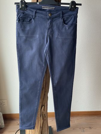 Massimo Dutti Stoffhose Skinny Fit in dunkelblau Gr.38