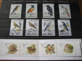 3 schöne Briefmarken-Sätze "Vögel"