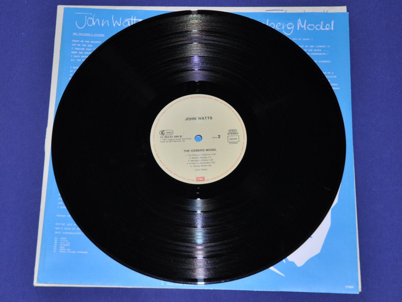 Dischi in vinile: LP John Watts - The Iceberg Model – Usato da Boll venduto da Theodora15 5