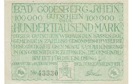 Bad Godesberg 100000 Mark 16.08.1923 SS++-VZ