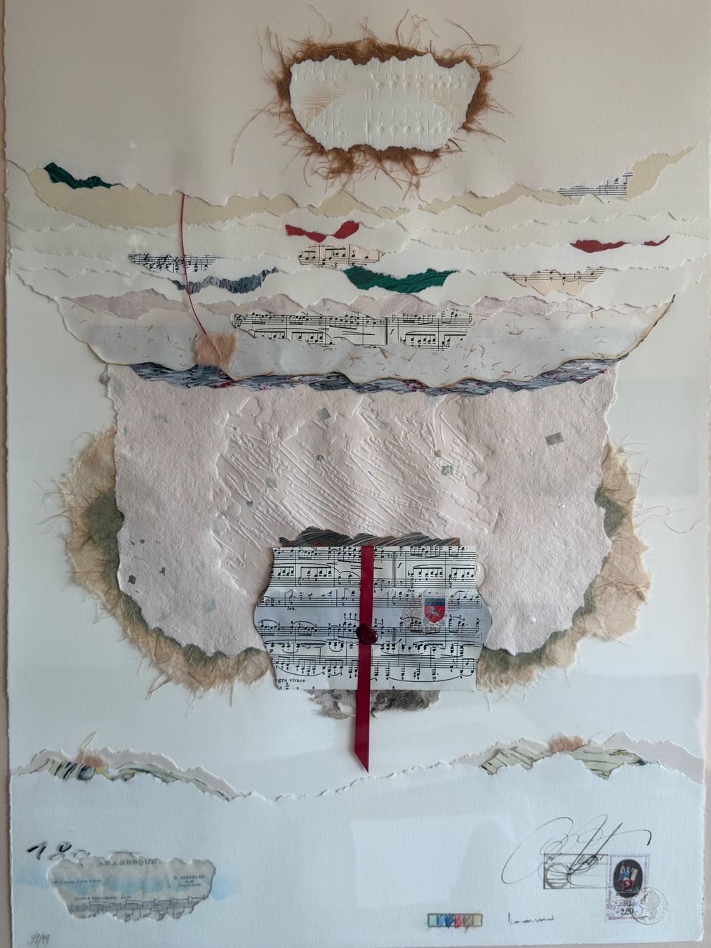 Gemälde: RICARDO BENAIM Mixed-Media-Kunstcollage – Gebraucht aus Basel von PAUL_ART