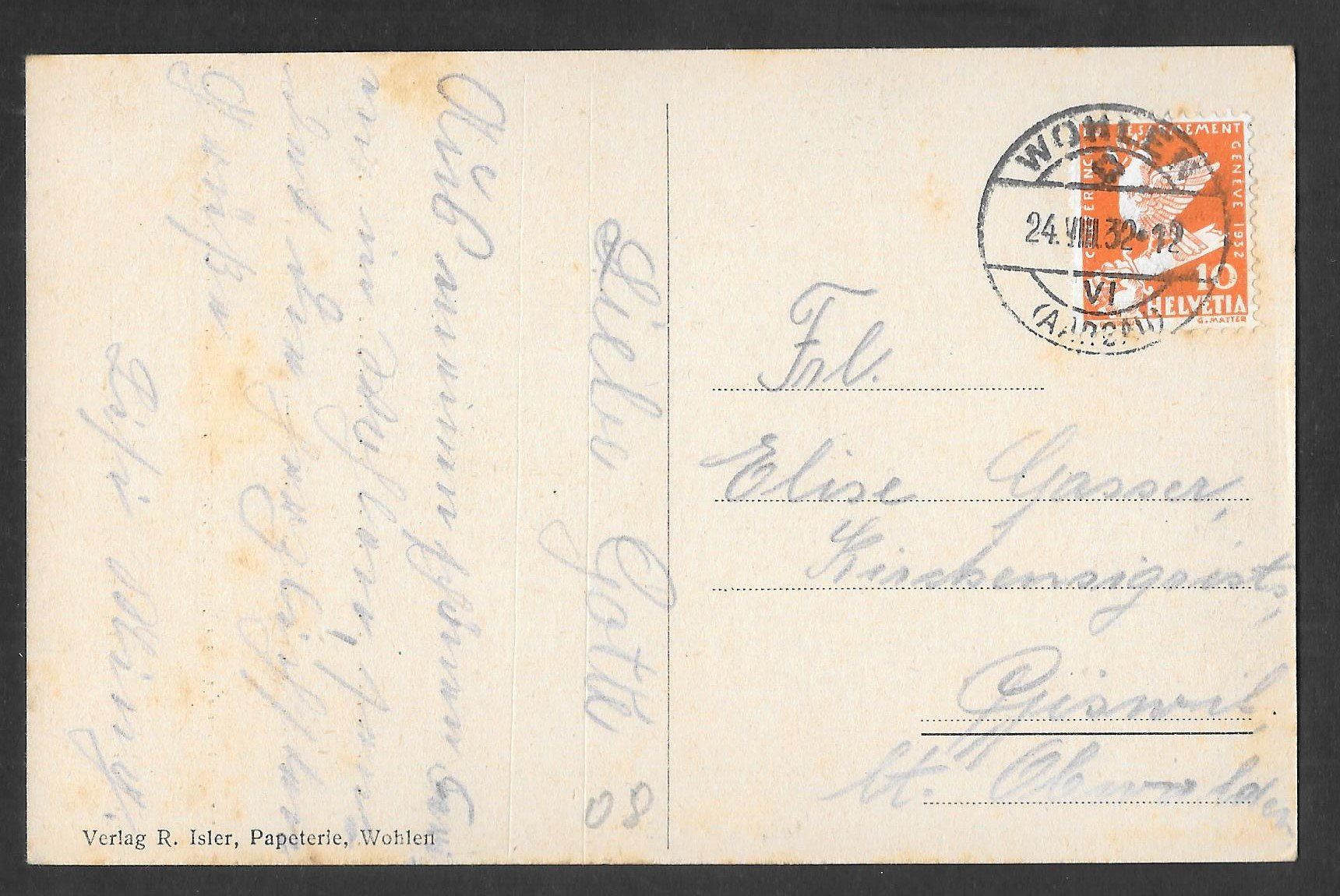 Cartoline postali: Wohlen Kirche – Usato da Olten venduto da clotaldi 1