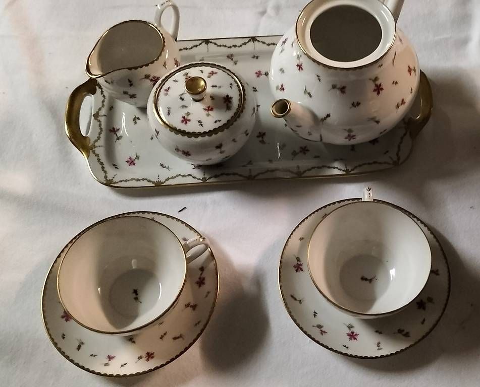 Set di piatti: Zweier Kaffee/Tee - Set Handbemalt – Usato da Steinach venduto da Tsgweh 3