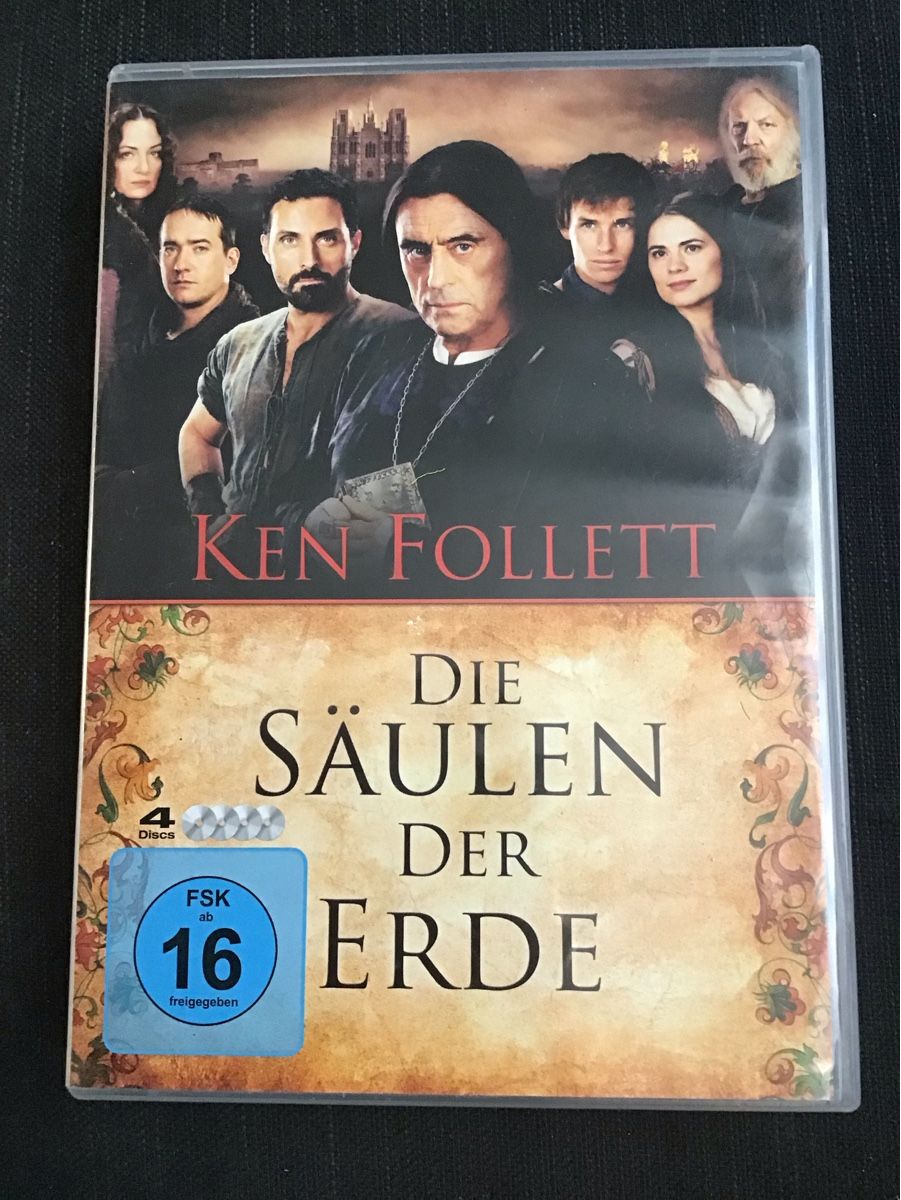 Tutti i DVDs: Ken Follett Die Säulen der Erde, 4 DVDs – Usato da Bischofszell venduto da 19bischi67