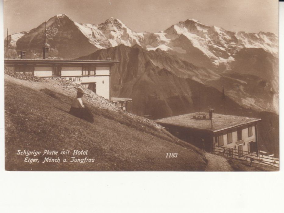 Cartoline postali: Schynige Platte, ca. 1920 – Usato da Bürglen TG venduto da StampGraf