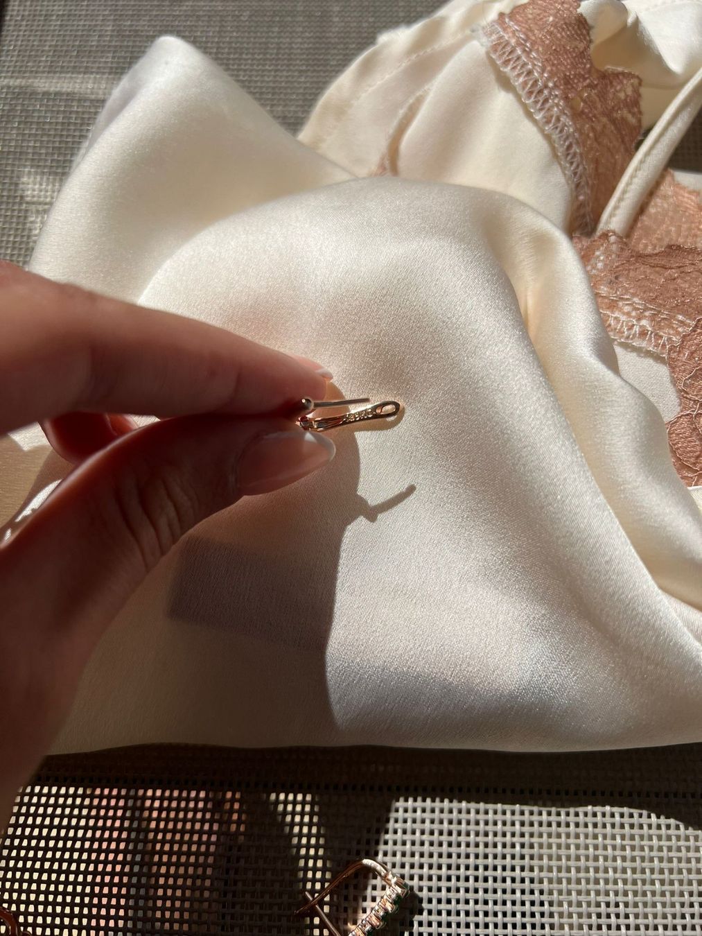 Orecchini pendenti & Orecchini a lobo: Boucles pendantes plaqué or rose - stamp "585" – Nuovo e nell'imballaggio originale da Thônex venduto da Swiss-Jewels 2
