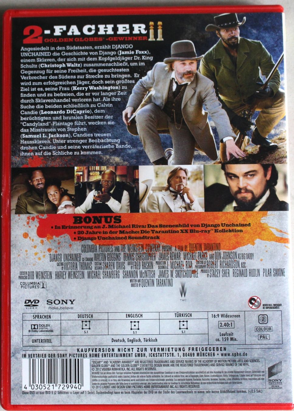 Alle DVDs: Django unchained (Quentin Tarantino) – Gebraucht aus Worblaufen von Cookie23 1