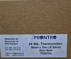 Thermorollen 3 Kartons zu 24 St. 58mmx10m Ø 30mm