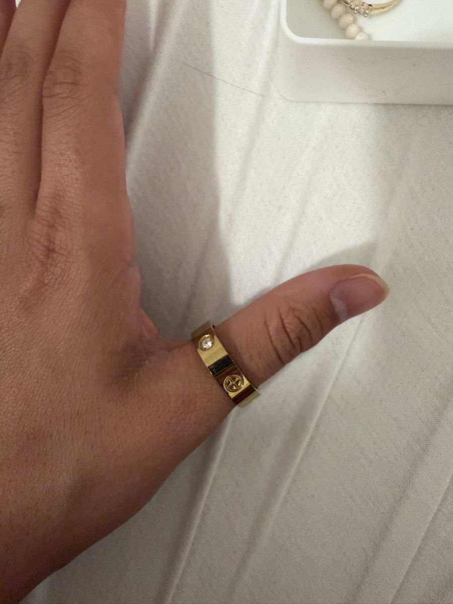Ringe: Ring gold with 2 diamonds – Gebraucht aus Basel von sem_8svs 1