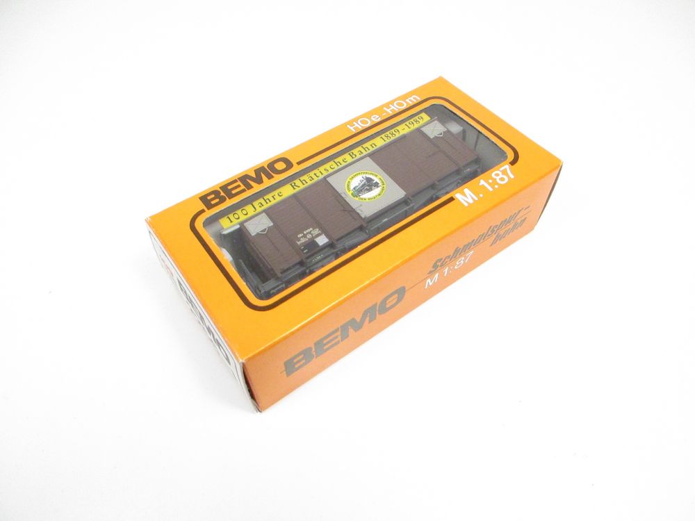 Bemo Modelleisenbahnen: Bemo H0m 2256-1 RhB Güterwagen - 100 Jahre Rhätische Bahn – Neu und originalverpackt aus Olten von Heinrich875 8