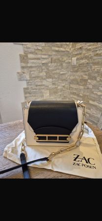 Zac Posen Tasche neuwertig goldene Kette Sommer Look 