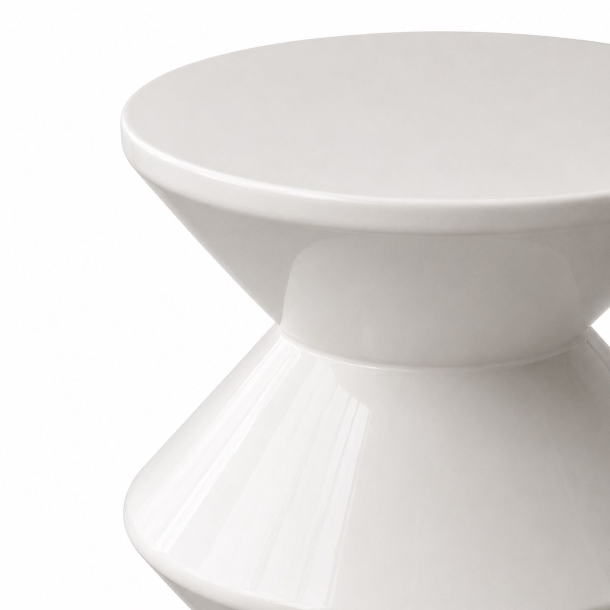 Sgabelli: Moderner Design Hocker / Beistelltisch Weiss 45 cm – Nuovo e nell'imballaggio originale da Aarberg venduto da LovelyThings_ 3