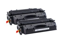 Tonerfabrik Toner CE505X DuoPack, 2 St. à 6'500 S., black